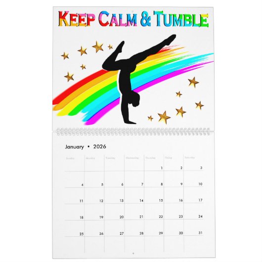 REGENBOOG HOUD KALM EN TUMBLE KALENDER (Jan 2026)