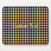 Regenboog Houndstooth Patroon Muismat (Voorkant)