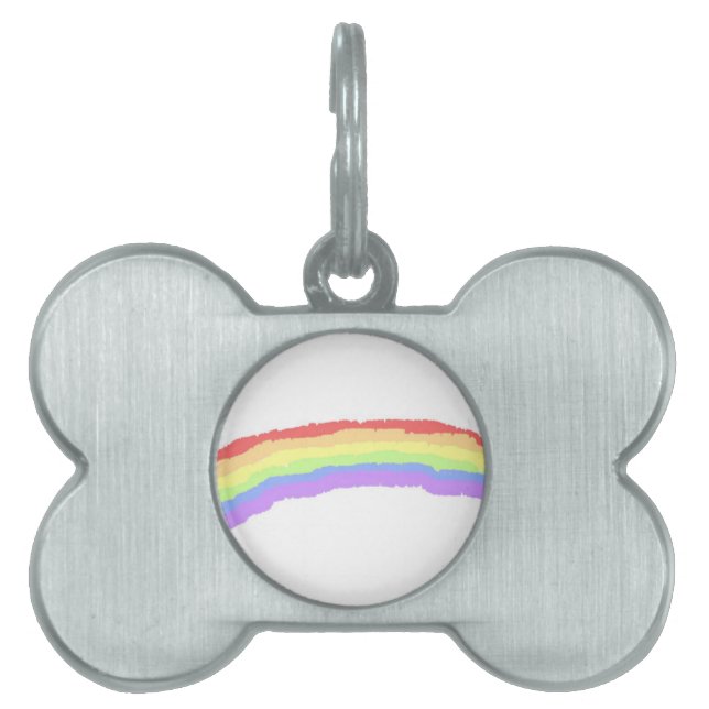Regenboog Huisdieren Naamplaatje (voorkant)