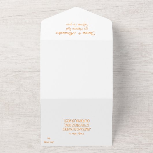 Regenboog Huwelijk LGBT Pride RSVP QR Code  All In One Uitnodiging (Buitenkant)