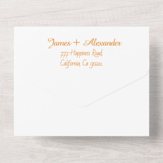 Regenboog Huwelijk LGBT Pride RSVP QR Code  All In One Uitnodiging (Achterkant)