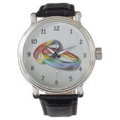 Regenboog Huwelijksringen voor Huwelijksgelijkheid Horloge (Voorkant)