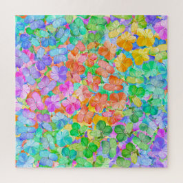 Regenboog Hydrangea Bloemen Jigsaw Puzzel