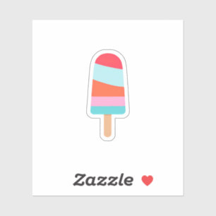 Regenboog Ijslolly Sticker