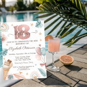 Regenboog, ijsroom, Balloons zomer 18e verjaardag Kaart