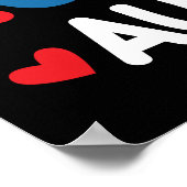 Regenboog Ik ben een trots autisme autisme autisme Poster (Hoek)