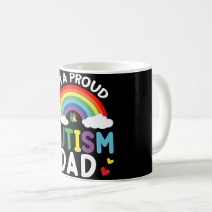 Regenboog Ik ben een trots autisme papa Autism Awa Koffiemok