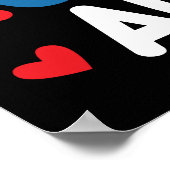 Regenboog Ik ben een trots autisme tante Autism Aw Poster (Hoek)