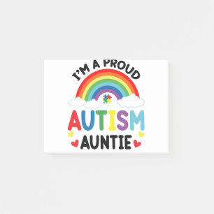 Regenboog Ik ben een trotse autisme-tante Autisme  Post-it® Notes
