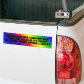 Regenboog, ik ben eerlijk, maar ik steun homo marr bumpersticker (Op Truck)