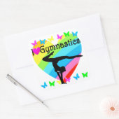  REGENBOOG IK HOU VAN GYMNASTIEK STICKERS (Envelop)