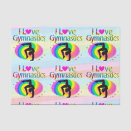  REGENBOOG IK HOU VAN GYMNASTIEKPAPIER TISSUEPAPIER