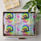  REGENBOOG IK HOU VAN GYMNASTIEKPAPIER TISSUEPAPIER (Geschenk)