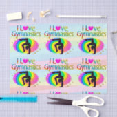  REGENBOOG IK HOU VAN GYMNASTIEKPAPIER TISSUEPAPIER (Craft)