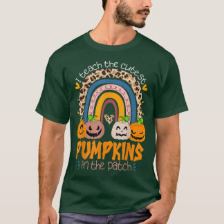Regenboog ik leer de meest gekke pompoenen in de f t-shirt