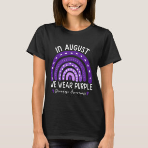 Regenboog In augustus Draag we Paarse overdosis T-shirt