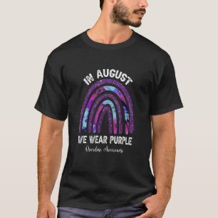 Regenboog In augustus Draag we Paarse overdosis T-shirt