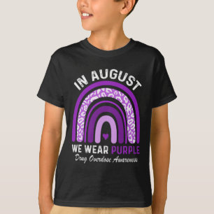 Regenboog in augustus We Draag Paarse Drug Overdos T-shirt