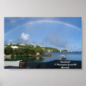 Regenboog in Bermuda Poster (Voorkant)