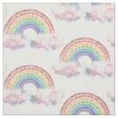 Regenboog in de Abstract-verticale cloud Stof (Swatch)