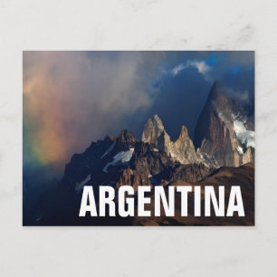 Regenboog in de Andes Briefkaart