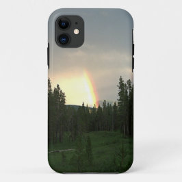 Regenboog in de bergen Art Photo Phone Case