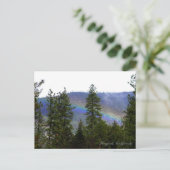 Regenboog in de bergen... briefkaart (Staand voorkant)