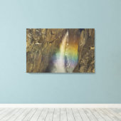 Regenboog in de Herfsten van het hoogtepunt van he Canvas Afdruk (Insitu (Houten vloer))