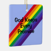 Regenboog in de Inspirerend Bijbelverse hemel Keramisch Ornament (Rechts)