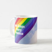 Regenboog in de Inspirerend hemelbijbel Verse Cute Koffiemok (Voorkant links)