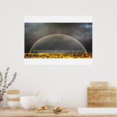 Regenboog in de Namibische woestijn Poster (Keuken)