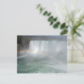 Regenboog in de Niagara-Herfst Briefkaart (Staand voorkant)