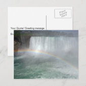 Regenboog in de Niagara-Herfst Briefkaart (Voorkant / Achterkant)
