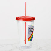 Regenboog in de Sky Inspirerend Bijbel Verses Cute Acryl Drinkbeker (Rechts)