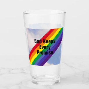 Regenboog in de Sky Inspirerend Bijbel Verses Cute Glas