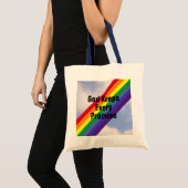 Regenboog in de Sky Inspirerend Bijbel Verses Cute Tote Bag (Voorkant (product))