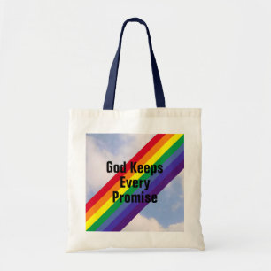 Regenboog in de Sky Inspirerend Bijbel Verses Cute Tote Bag