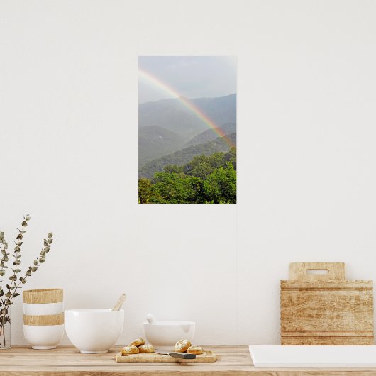 Regenboog in de Smokies Poster (Keuken)