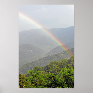 Regenboog in de Smokies Poster