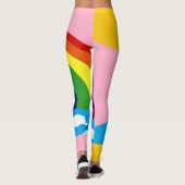 Regenboog in de wolkenLeggings Leggings (Achterkant)