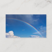 Regenboog in een blauwe hemel visitekaartje (Achterkant)