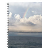 Regenboog in een wolk boven het strand van Panama Notitieboek (Voorkant)