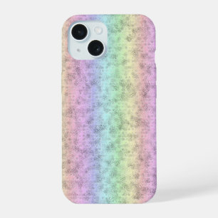 Regenboog in Elephant Skin Leather Optik iPhone 15 Case