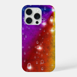 Regenboog in Elephant Skin Leather Optik, Regendru iPhone 15 Pro Case