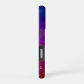 Regenboog in Elephant Skin Leather Optik, Regendru iPhone Hoesje (Rechterkant)