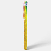 Regenboog in Elephant Skin Leather Optik, Regendru Samsung Galaxy Hoesje (Linkerkant)