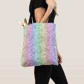 Regenboog in Elephant Skin Leather Optik Tote Bag (Dichtbij)