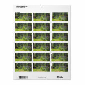Regenboog in het bos etiket (Full Sheet)