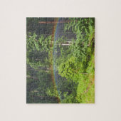 Regenboog in het bos legpuzzel (Verticaal)