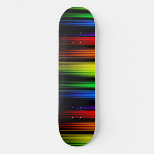 Regenboog in het donker persoonlijk skateboard